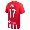 Camiseta de fútbol Atlético Madrid Saul 17 Primera Equipación 23-24 - Hombre